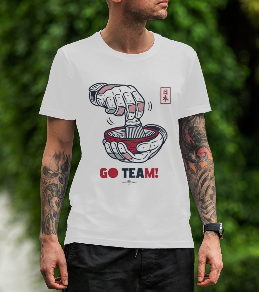 Japan Tea Ceremony Go Team Celebratory Spirit T-Shirt