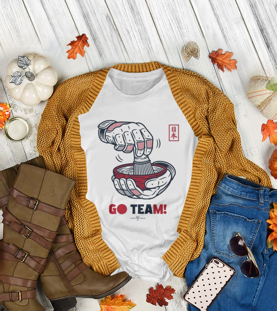 Japan Tea Ceremony Go Team Celebratory Spirit T-Shirt