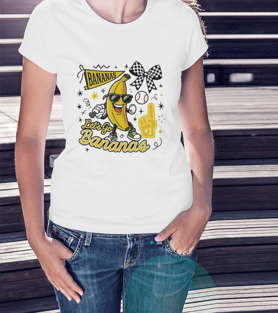 Let's Go Bananas Savannah Bananas Baseball Fun Fan Gear T-Shirt