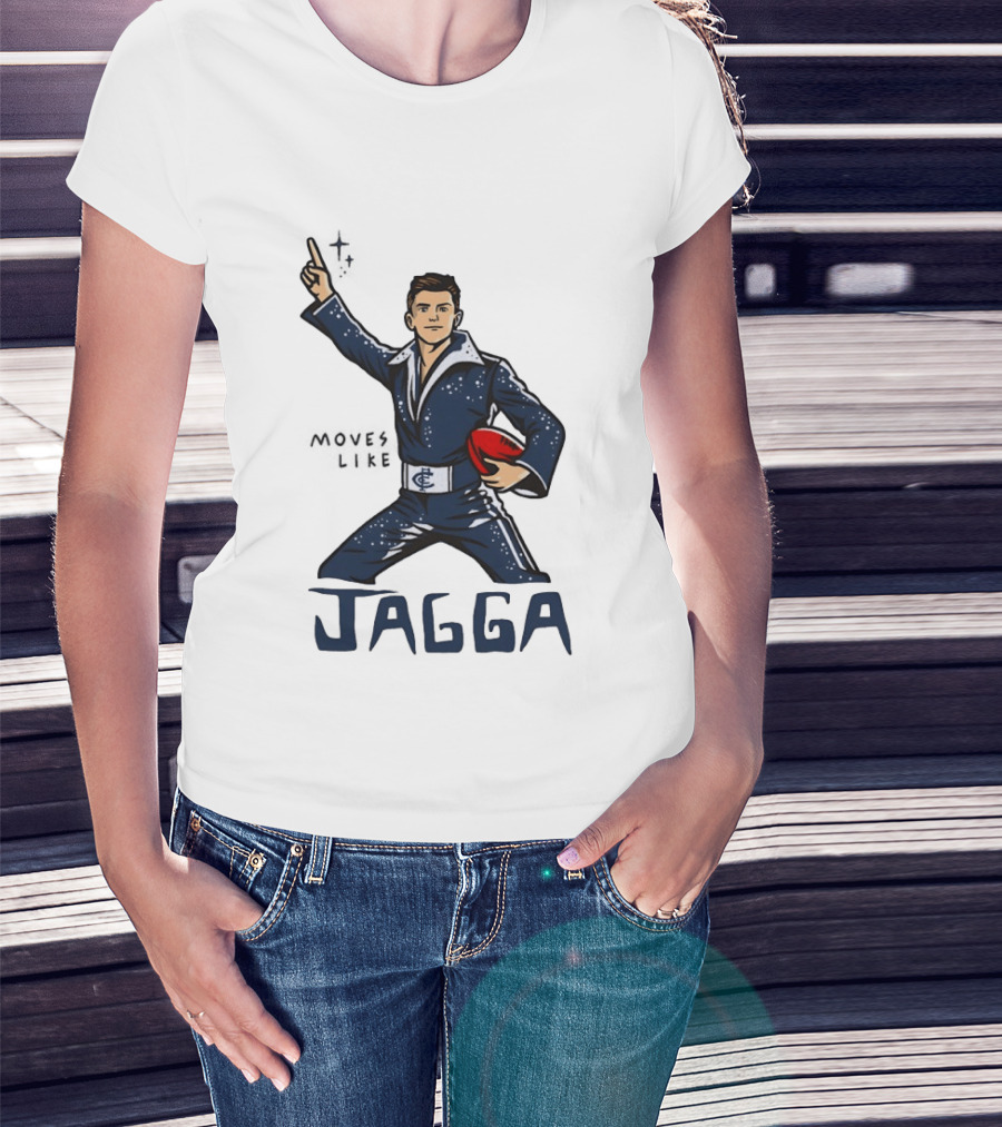 Jagga Moves Like Elvis Presley Carlton Football T-Shirt