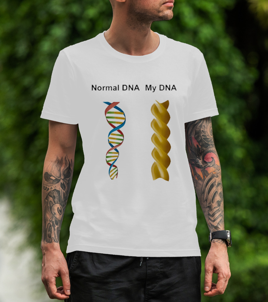 Normal DNA My DNA Fusilli Pasta Twist Humor T-Shirt