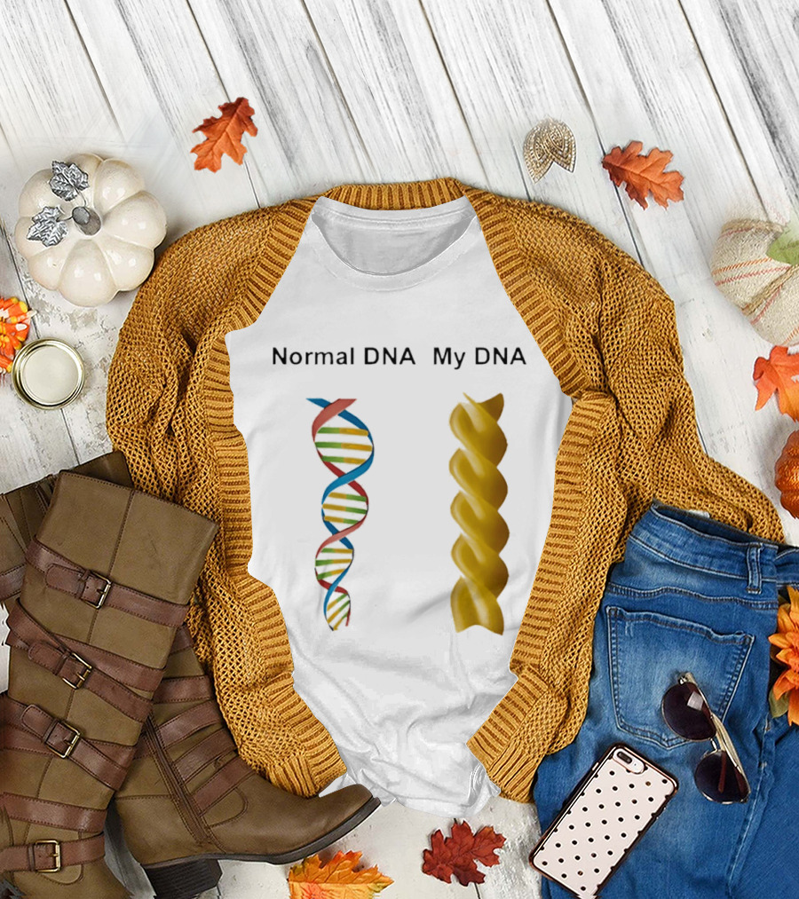 Normal DNA My DNA Fusilli Pasta Twist Humor T-Shirt