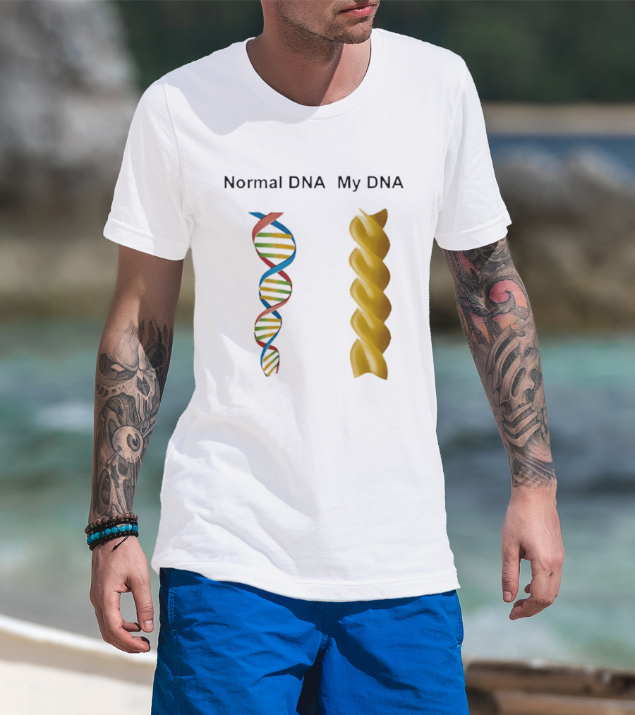 Normal DNA My DNA Fusilli Pasta Twist Humor T-Shirt