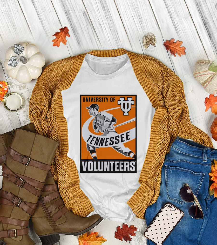 University of Tennessee Volunteers Baseball Batter Icon UT T-Shirt