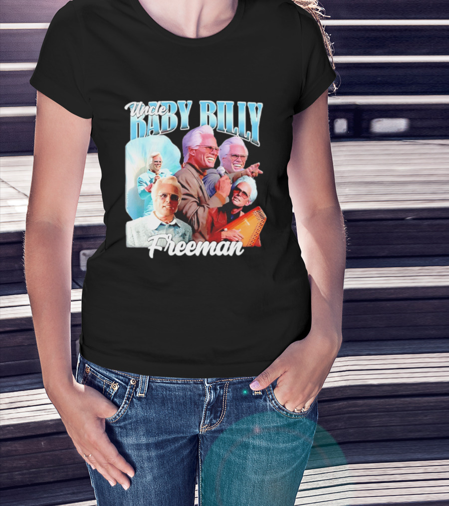 Uncle Baby Billy Freeman Character Collage T-Shirt