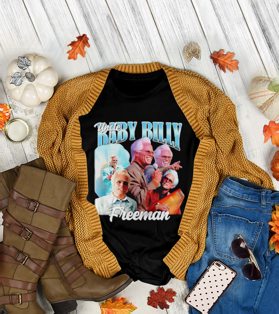 Uncle Baby Billy Freeman Character Collage T-Shirt