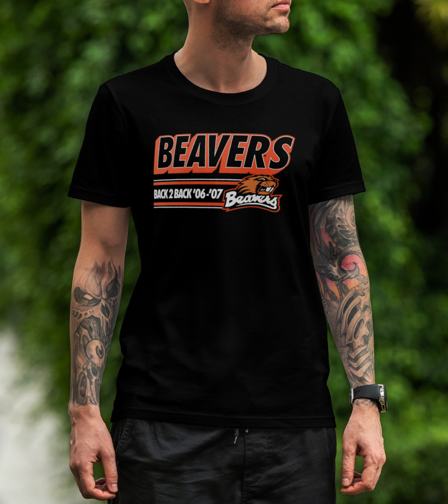 BEAVERS Back 2 Back '06 '07 T-Shirt
