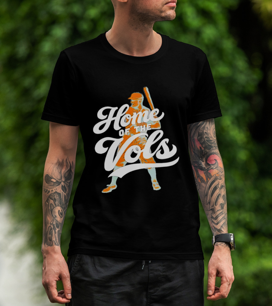 Home Of The Vols Baseball Player T-Shirt