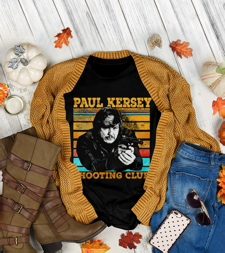 Paul Kersey Shooting Club Retro Style Gunman T-Shirt