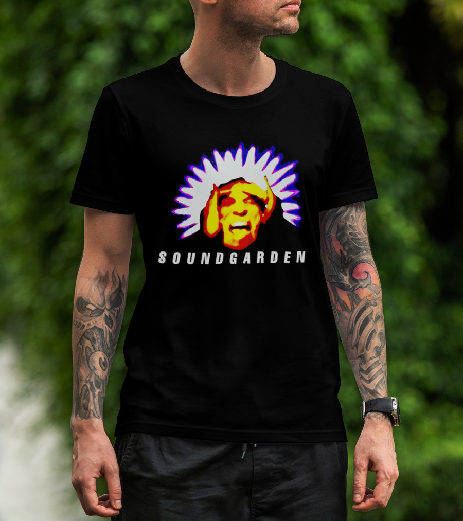 Soundgarden Black Hole Sun Surreal Face Psychedelic T-Shirt