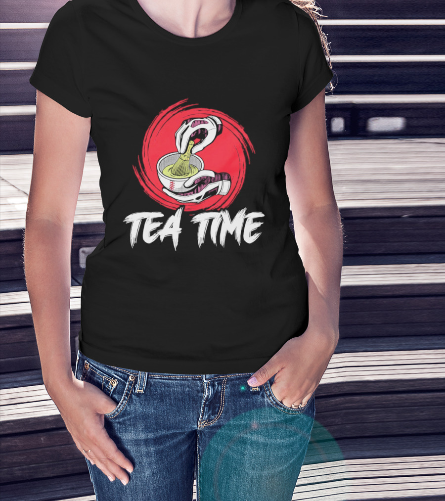 Tea Time Baseball Pouring Sports Fusion T-Shirt