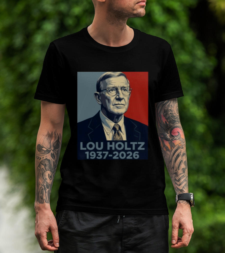 Lou Holtz 1937 2026 Memorial T-Shirt