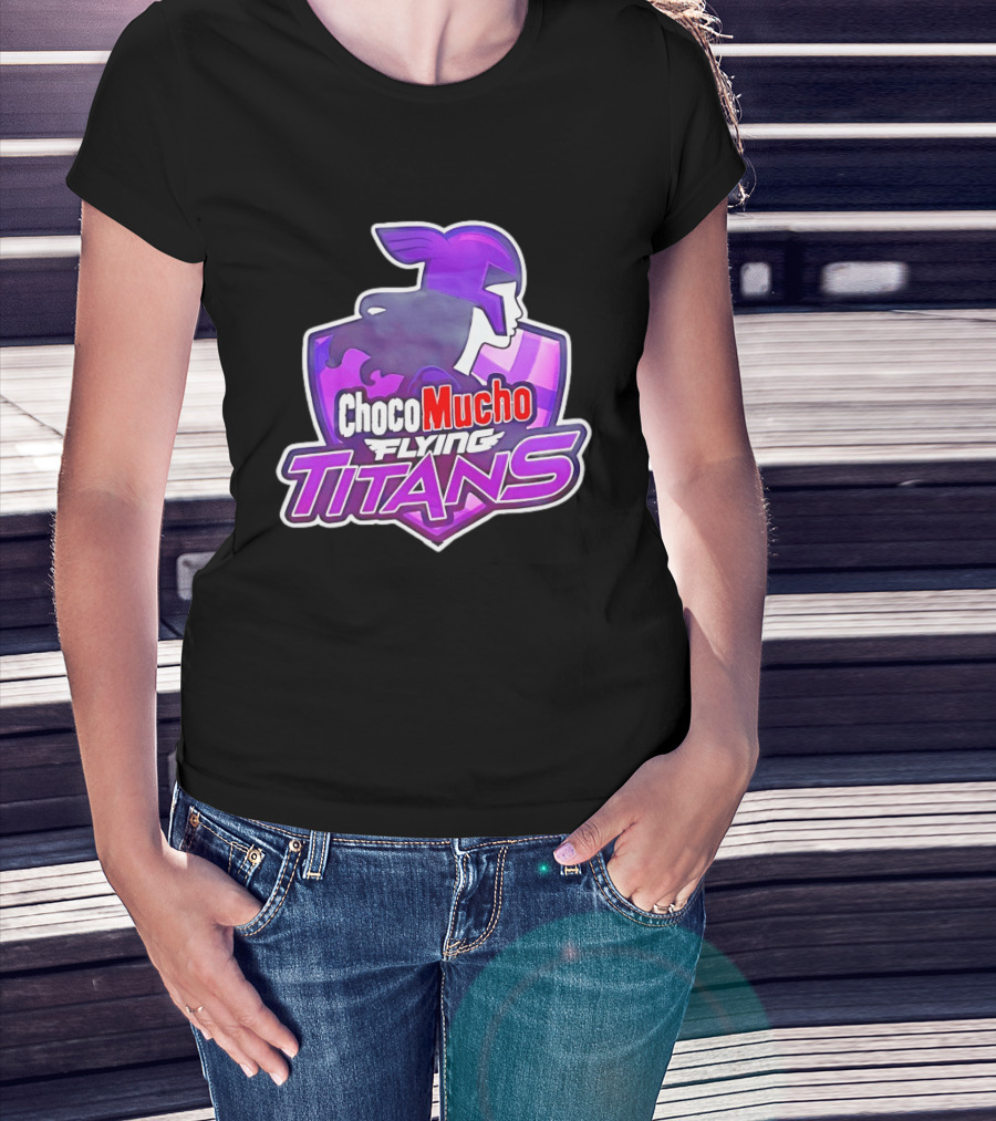 Choco Mucho Flying Titans Purple Shield T-Shirt