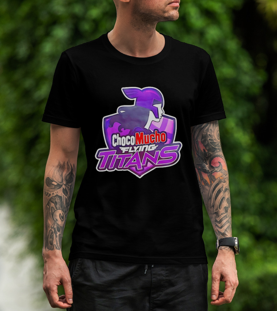 Choco Mucho Flying Titans Purple Shield T-Shirt