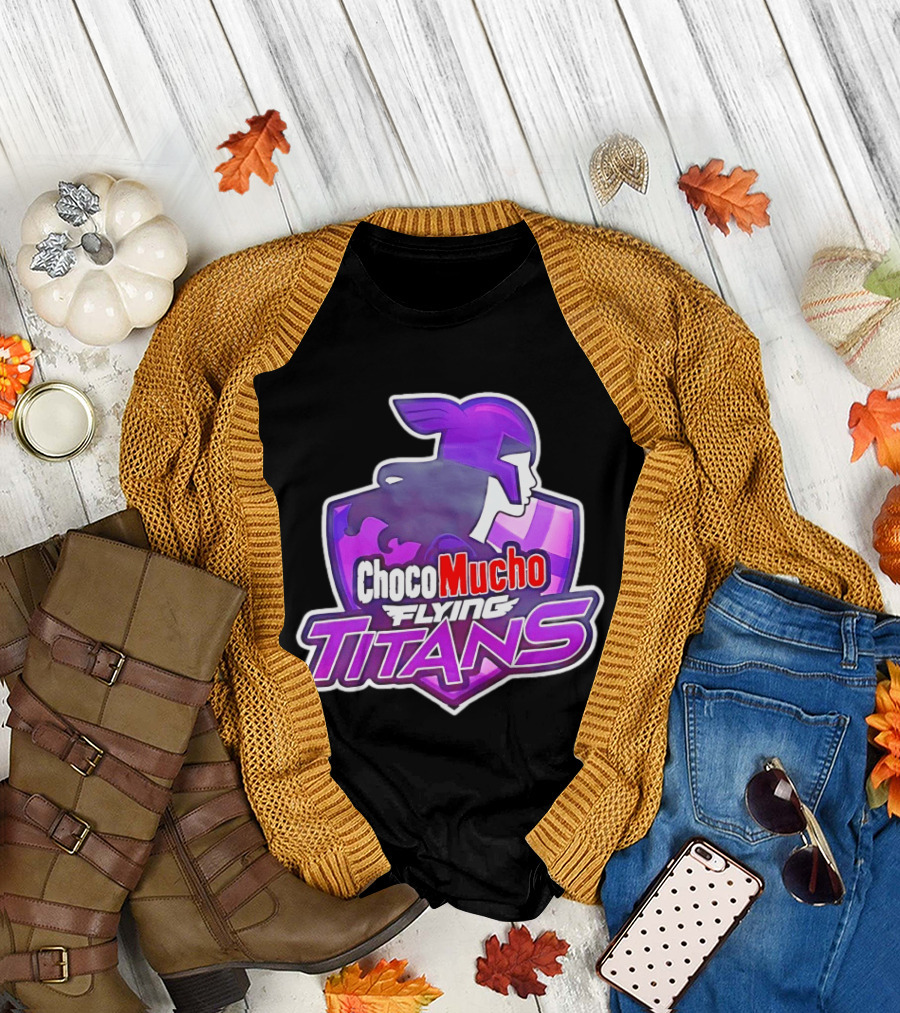 Choco Mucho Flying Titans Purple Shield T-Shirt