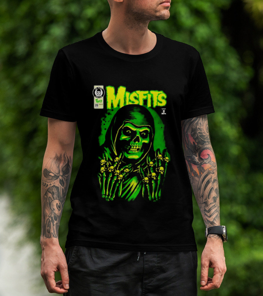 Misfits Crimson Ghost Reaper Emerald Hell Yesterdays WonderCon Anaheim 2026 Exclusives T-Shirt