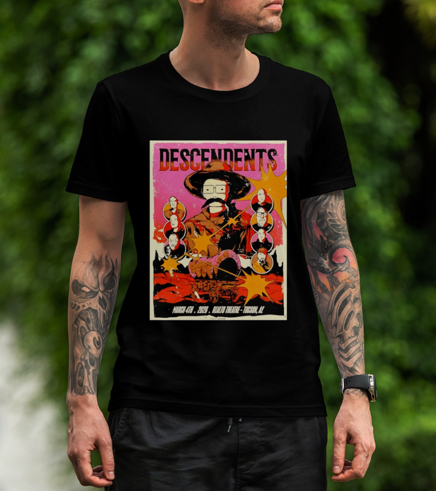 Descendents Live March 4 2026 At Rialto Theatre Tucson Arizona Concert Event T-Shirt