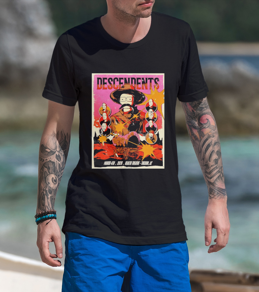 Descendents Live March 4 2026 At Rialto Theatre Tucson Arizona Concert Event T-Shirt