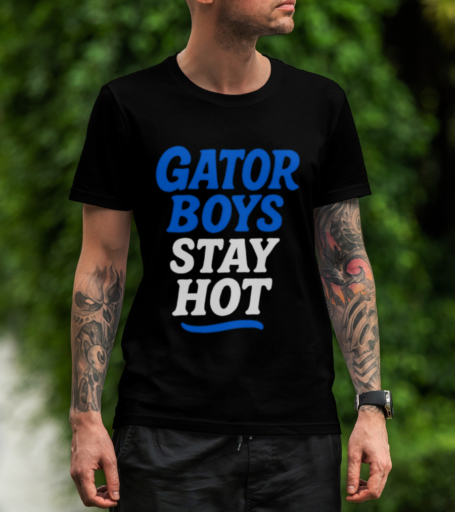 Florida Gator Boys Stay Hot Blue And White T-Shirt