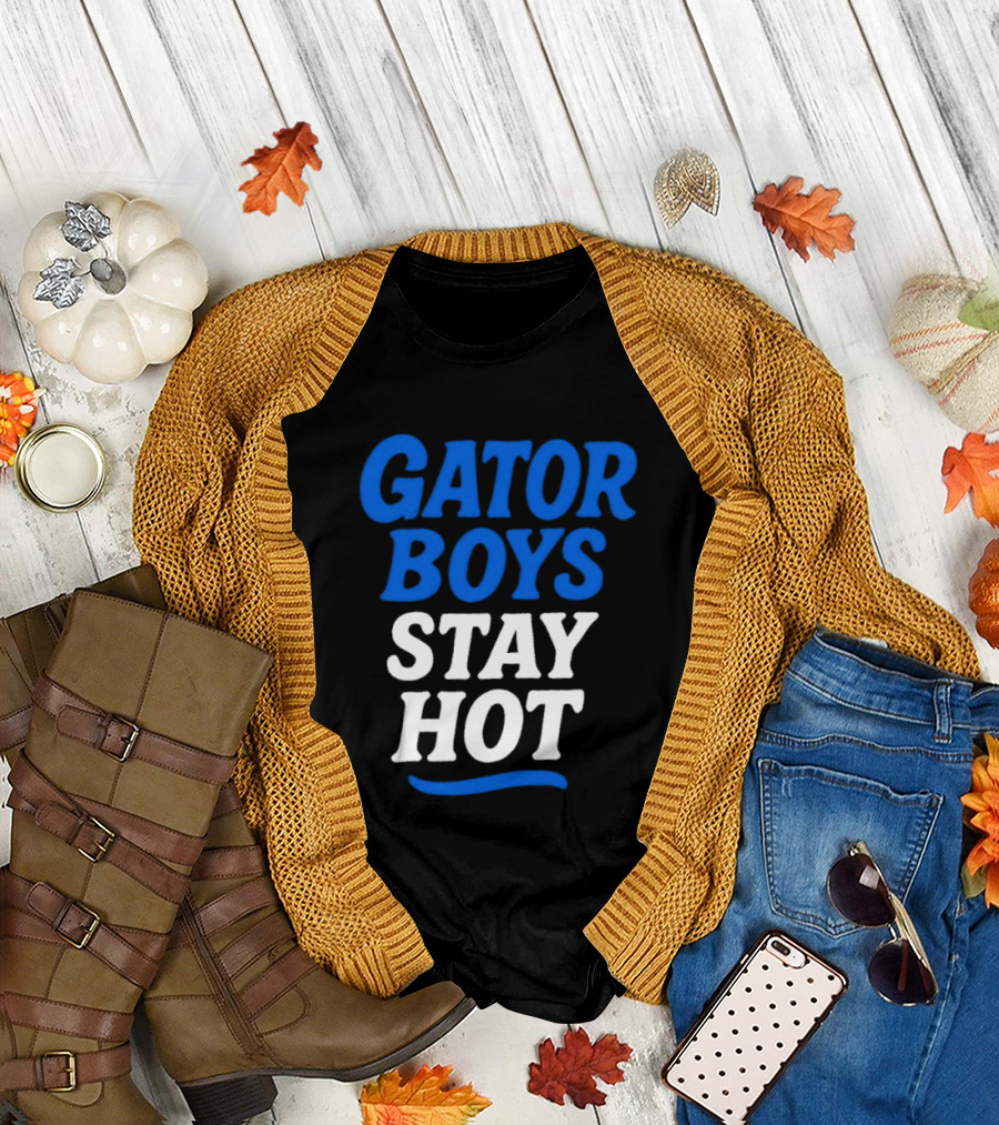 Florida Gator Boys Stay Hot Blue and White T-Shirt
