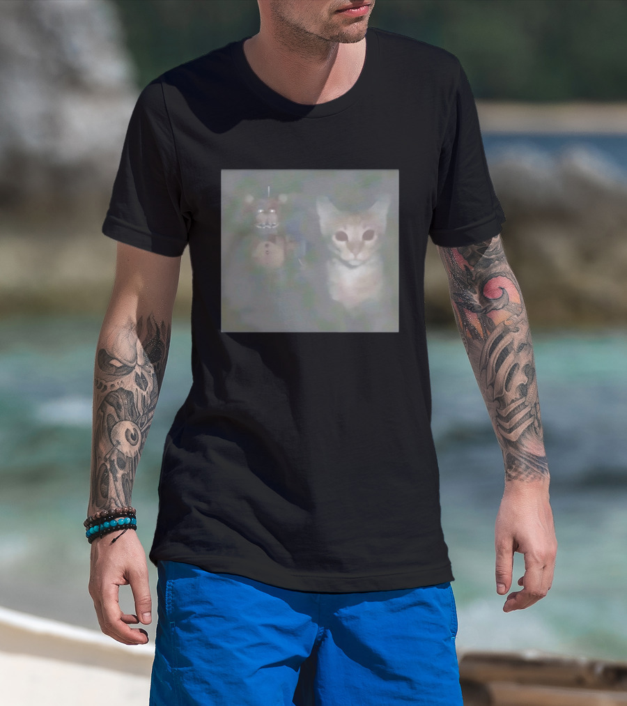 Fnaf Cat Horror And Creepy Animatronic Fantasy T-Shirt