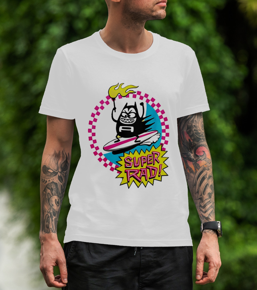 Aquabats Surfing Super Rad Flame Animated T-Shirt