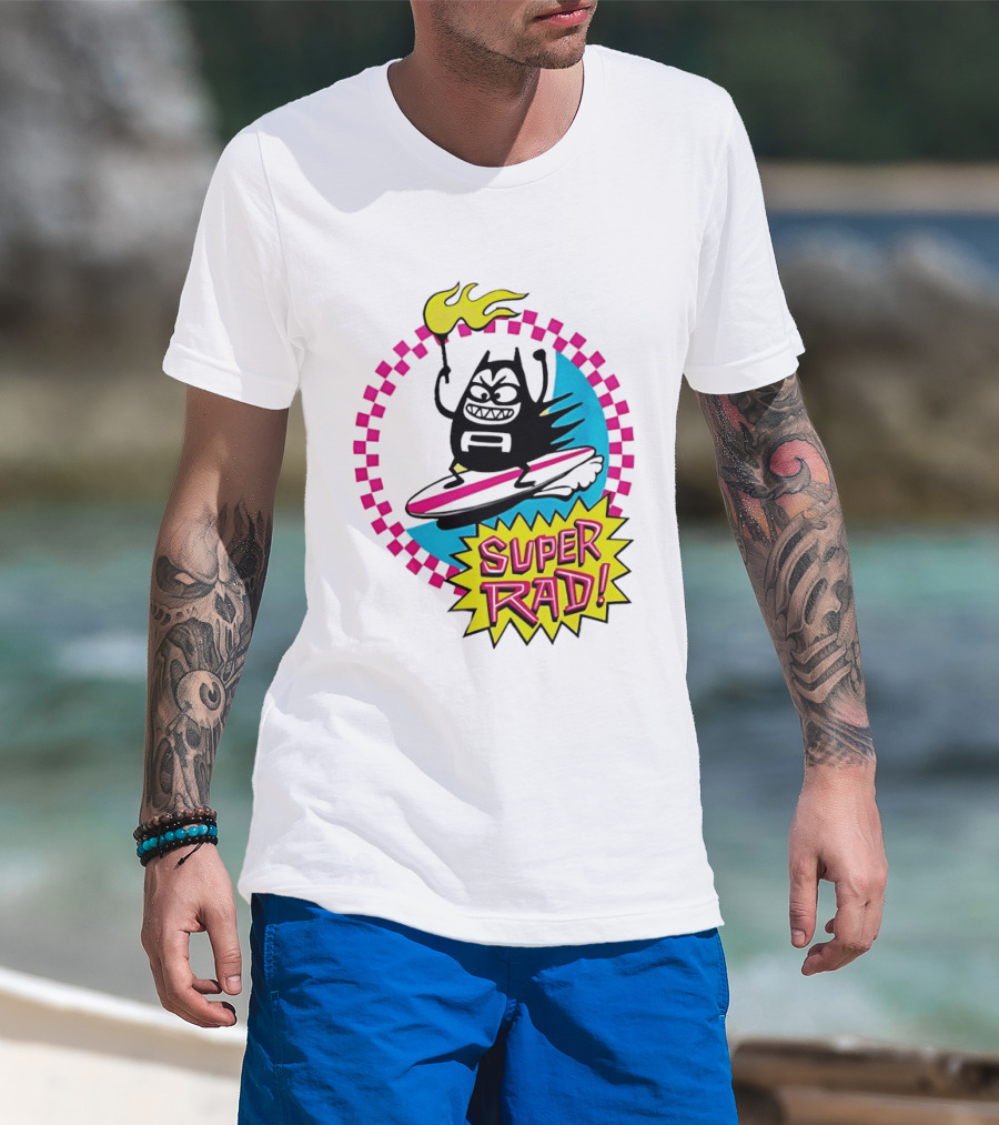 Aquabats Surfing Super Rad Flame Animated T-Shirt