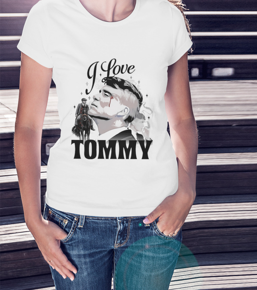 I Love Tommy Shelby In Peaky Blinders Movie Horse And Man Image T-Shirt
