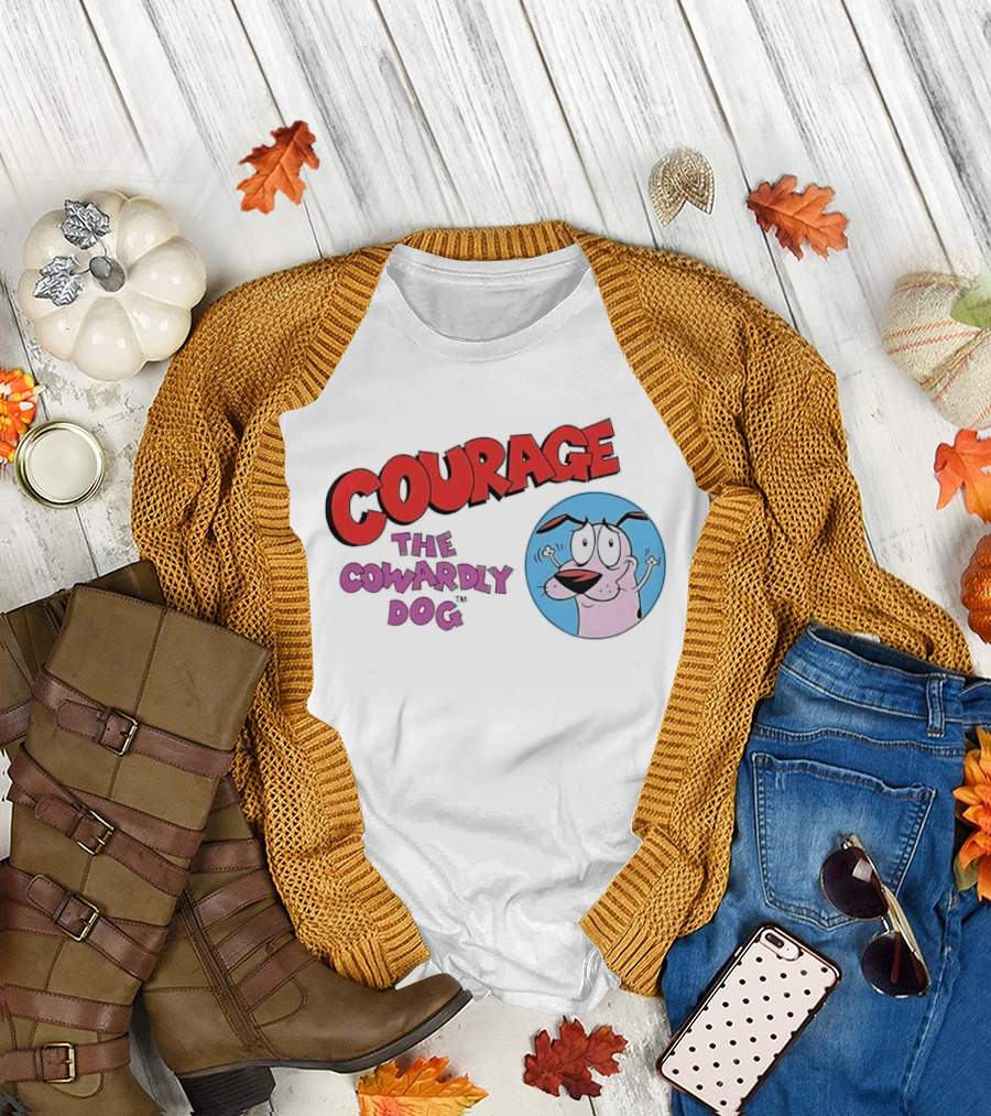 Courage The Cowardly Dog Cartoon Classic Animation T-Shirt