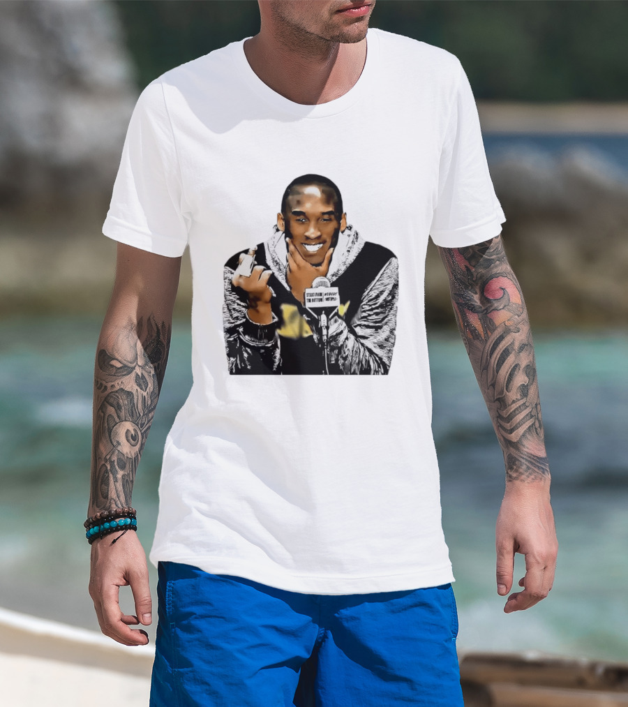Kobe Bryant Iconic Middle Finger Moment At Press Conference T-Shirt