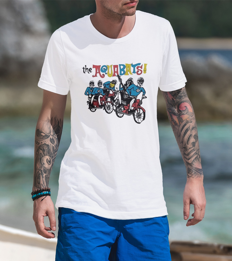 The Aquabats On Bike Rocking Guitar Adventure T-Shirt