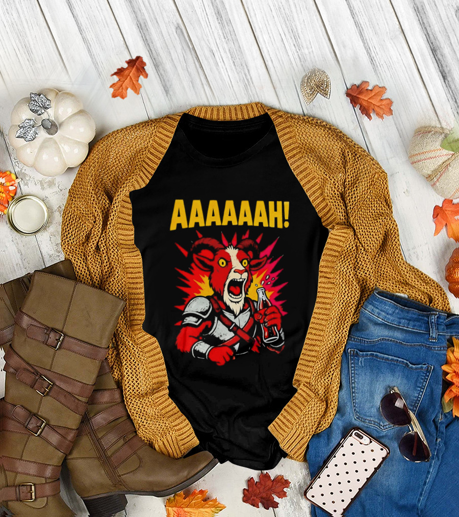 Prepotente Pony Screaming AAAAAAH Colorful Explosion T-Shirt