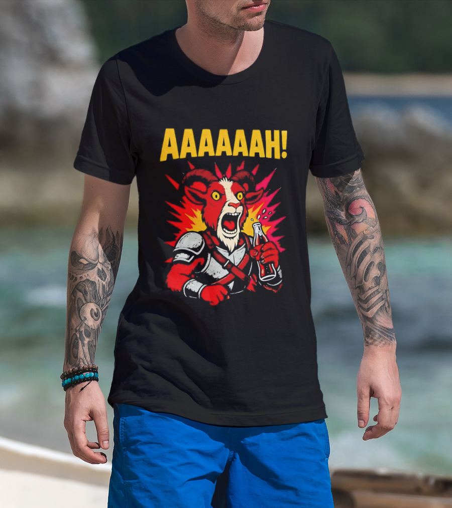 Prepotente Pony Screaming AAAAAAH Colorful Explosion T-Shirt