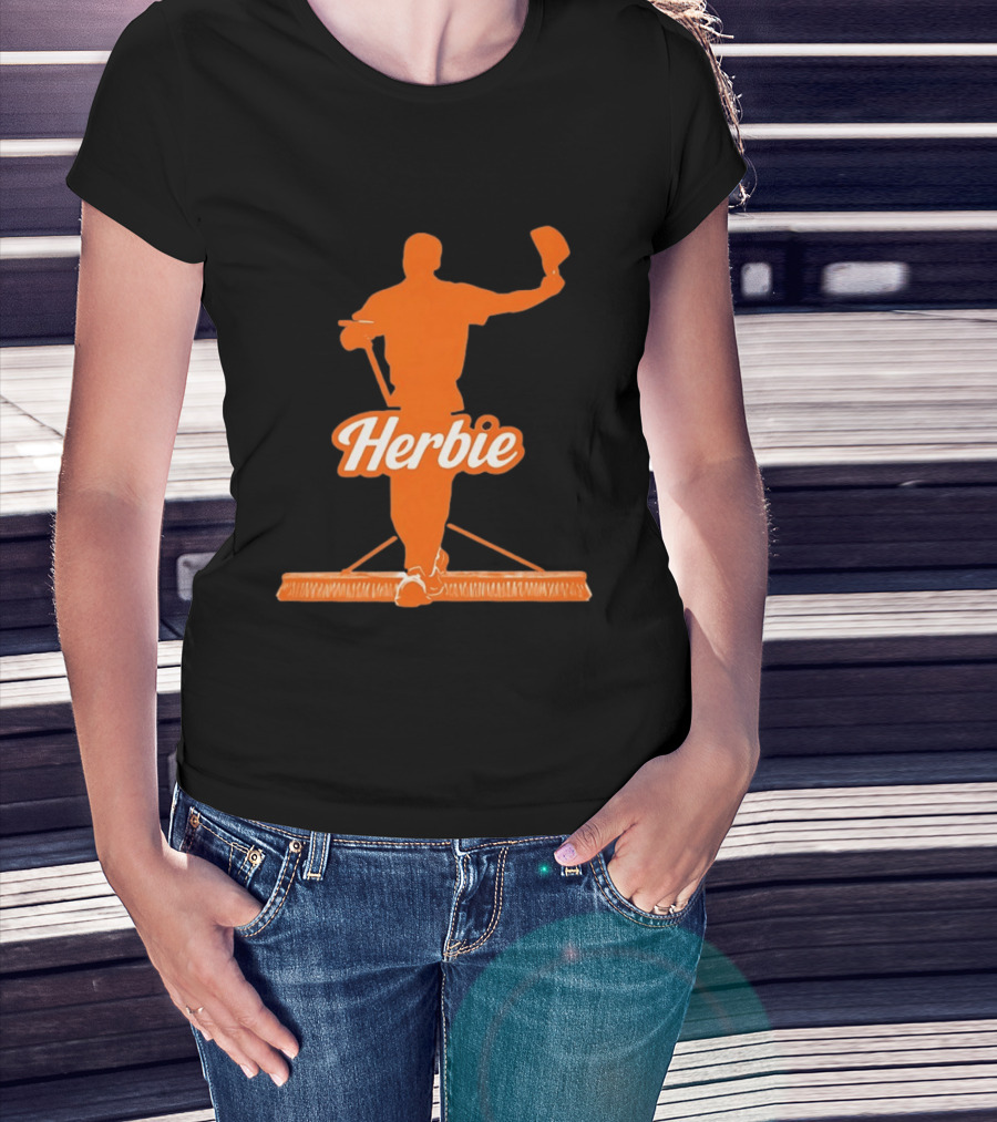 Herbie Houston Astros Iconic Broom Celebration T-Shirt