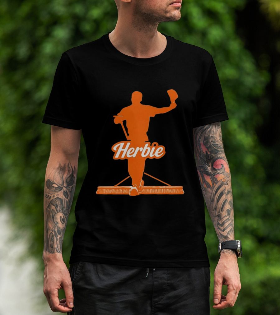 Herbie Houston Astros Iconic Broom Celebration T-Shirt