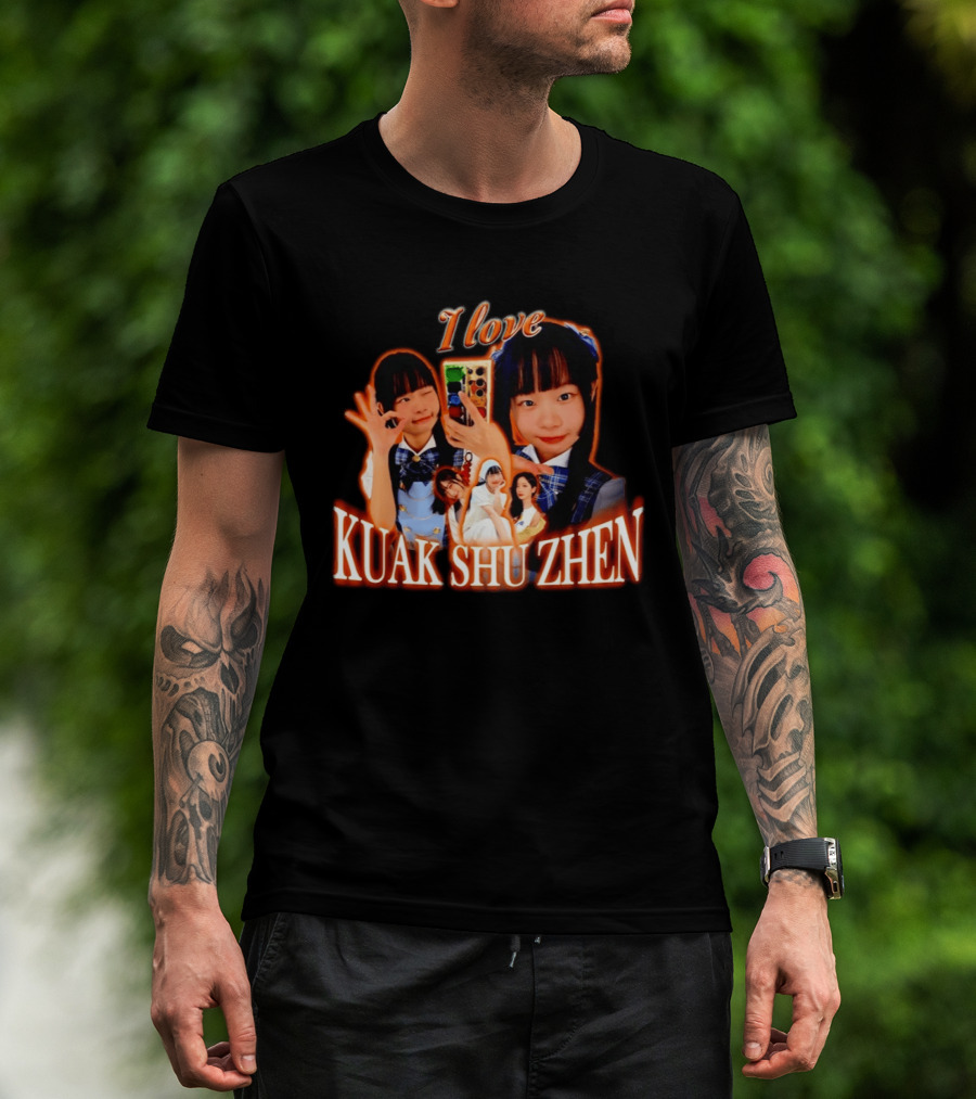 I Love Kuak Shu Zhen Selfie Style School Uniform T-Shirt