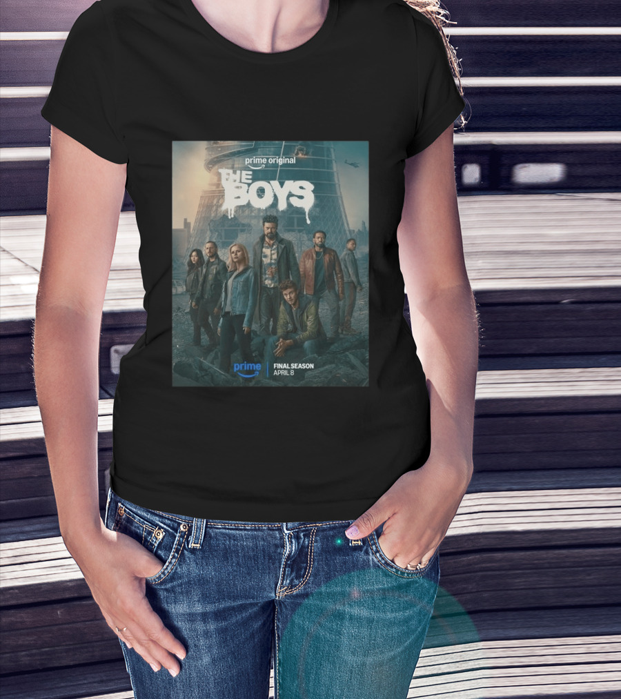 Prime Original The Boys Final Season April 8 Release Promotion T-Shirt