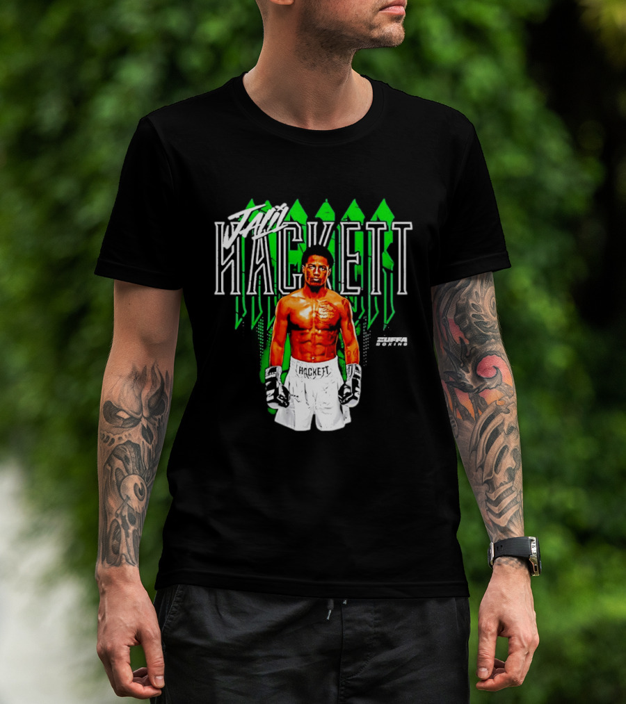 Jalil Hackett Signature Boxing Fighter Name Zuffa Boxing T-Shirt