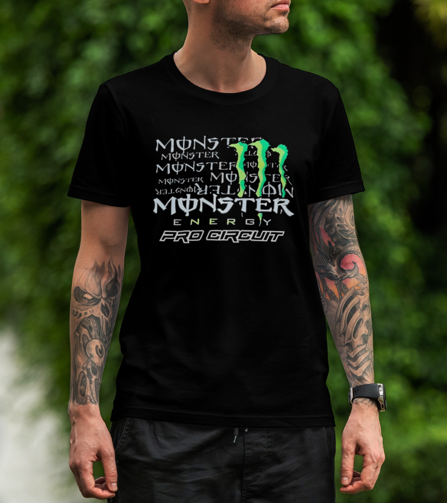 Monster Energy Pro Circuit Racing Drink Triple M Claw T-Shirt