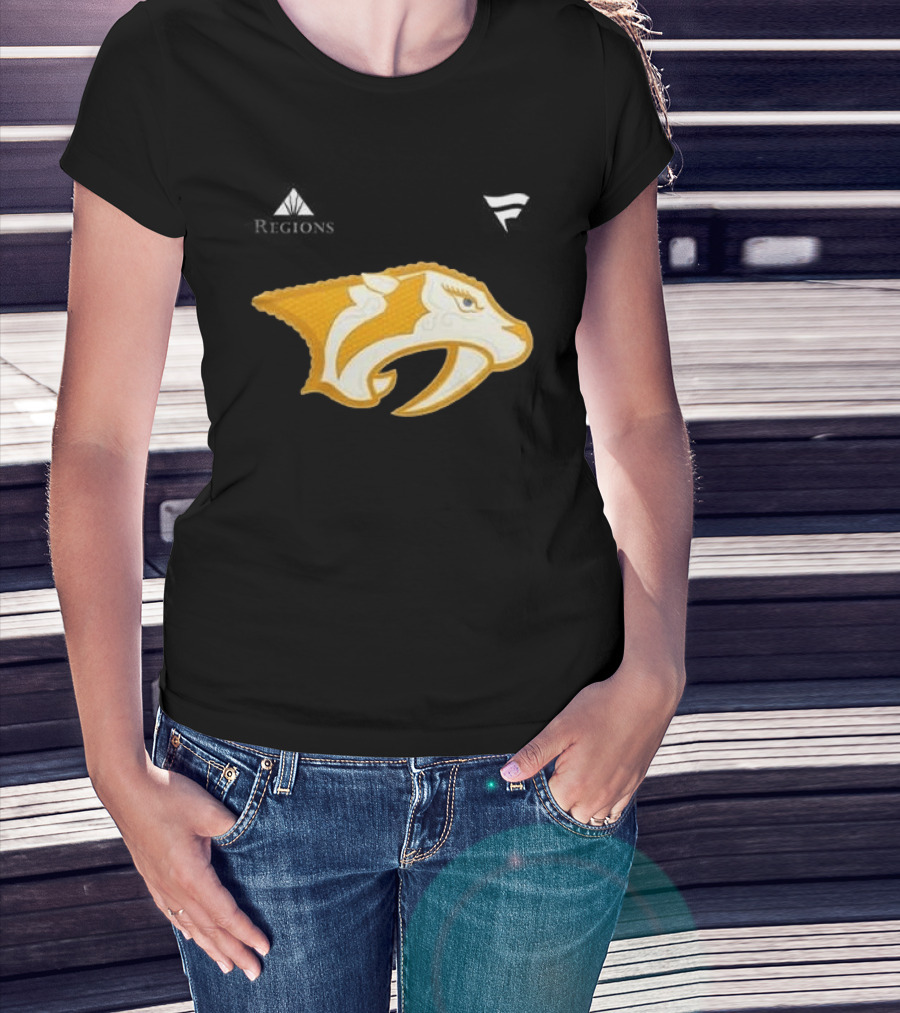 Nashville Predators Women Of Smashville Night 2026 Regions Ice Tiger T-Shirt