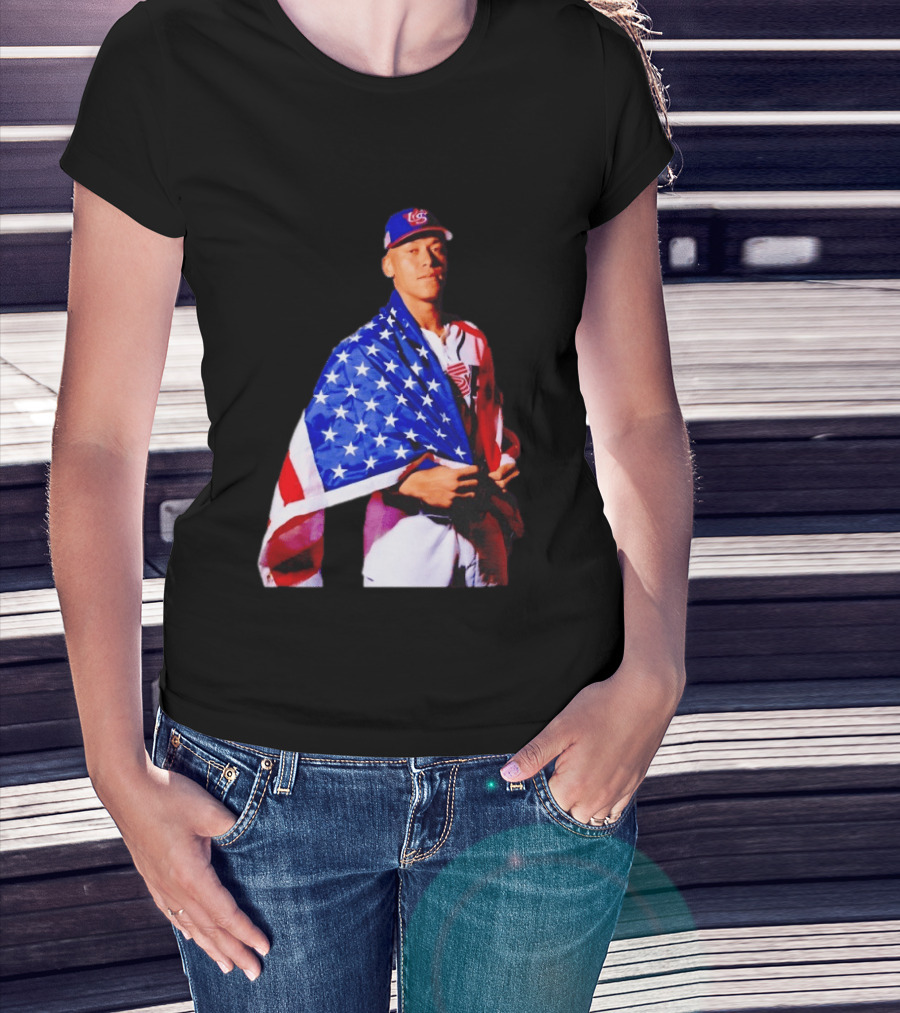 Aaron Judge Captain Team USA Baseball American Flag T-Shirt