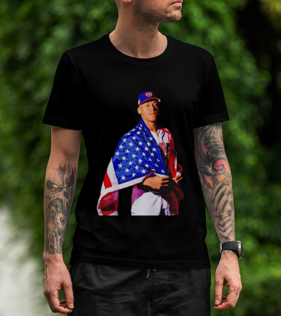 Aaron Judge Captain Team USA Baseball American Flag T-Shirt