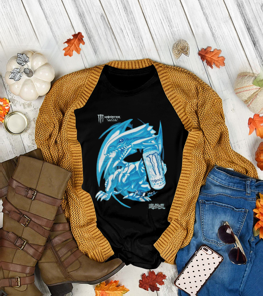 Blue Eyes White Dragon Monster Energy Zero Ultra Collaboration T-Shirt