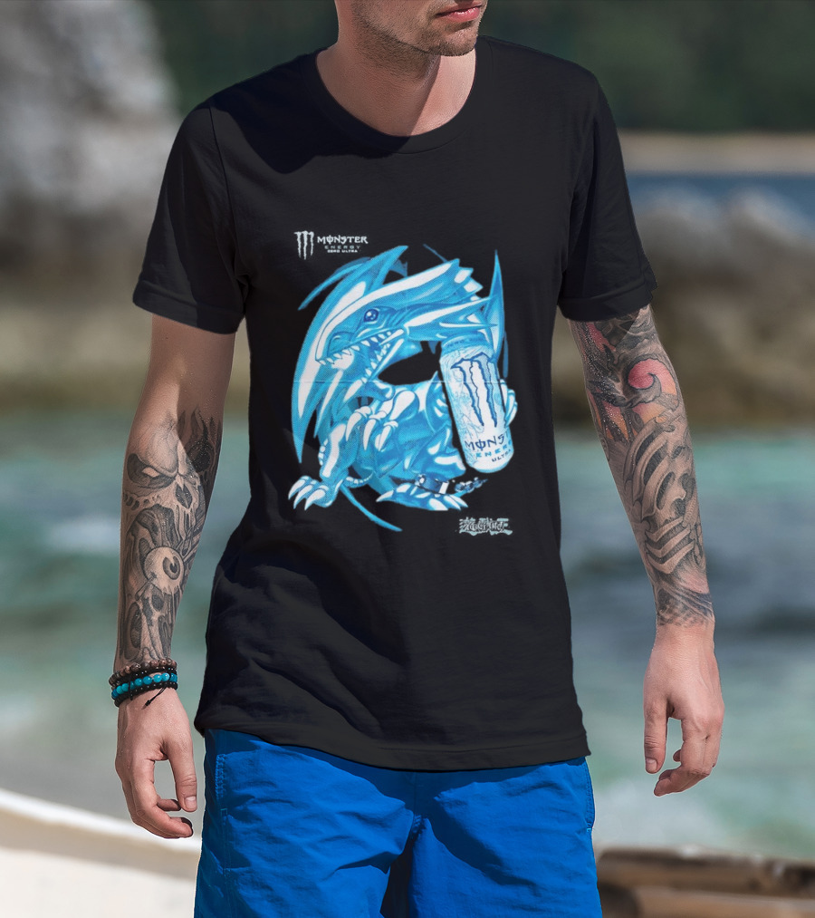Blue Eyes White Dragon Monster Energy Zero Ultra Collaboration T-Shirt