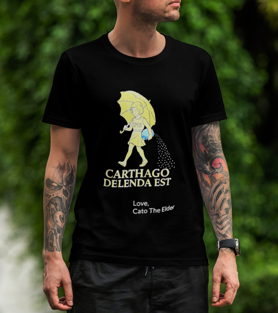 Carthago Delenda Est Love Cato The Elder Retro Salt Girl T-Shirt