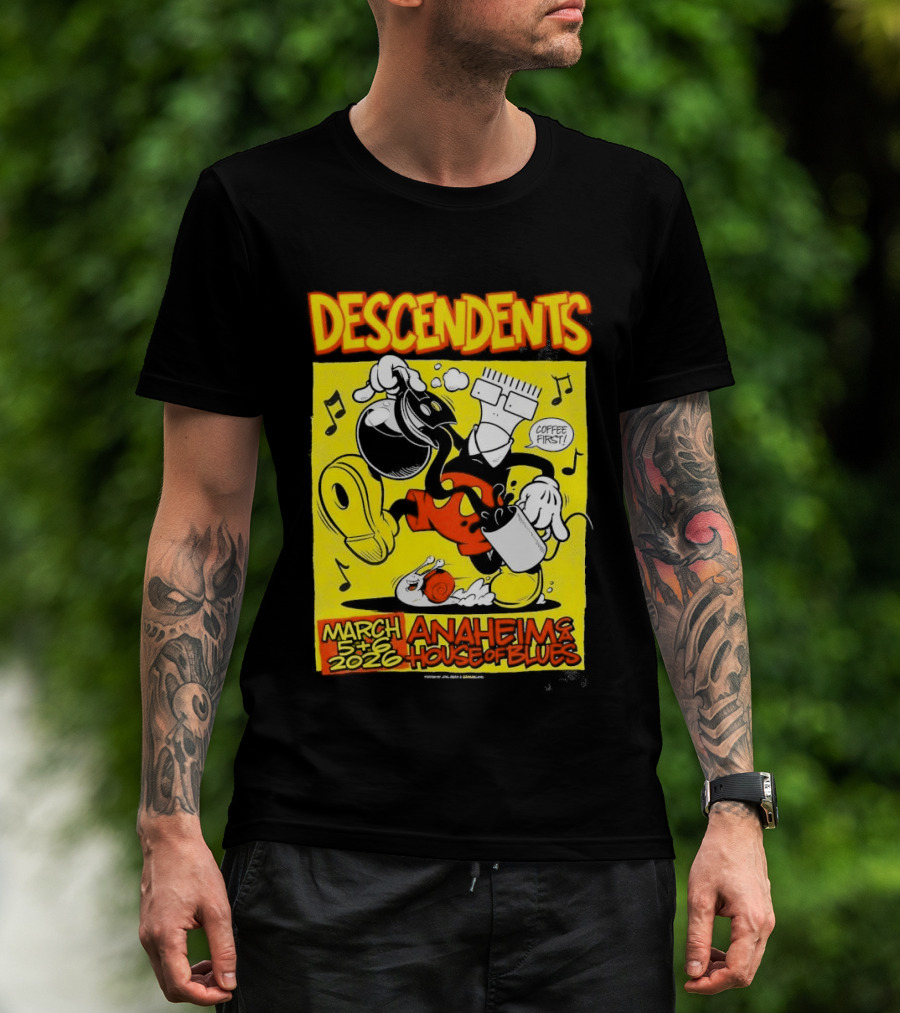 Descendents House Of Blues Anaheim March 5 6 2026 Event T-Shirt
