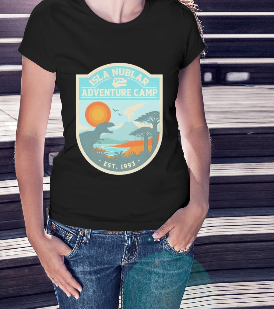 Isla Nublar Adventure Camp Dinosaur Island Est 1993 T-Shirt