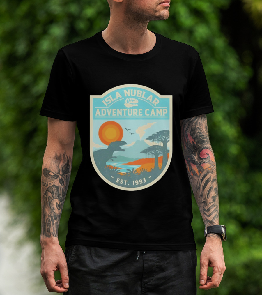 Isla Nublar Adventure Camp Dinosaur Island Est 1993 T-Shirt