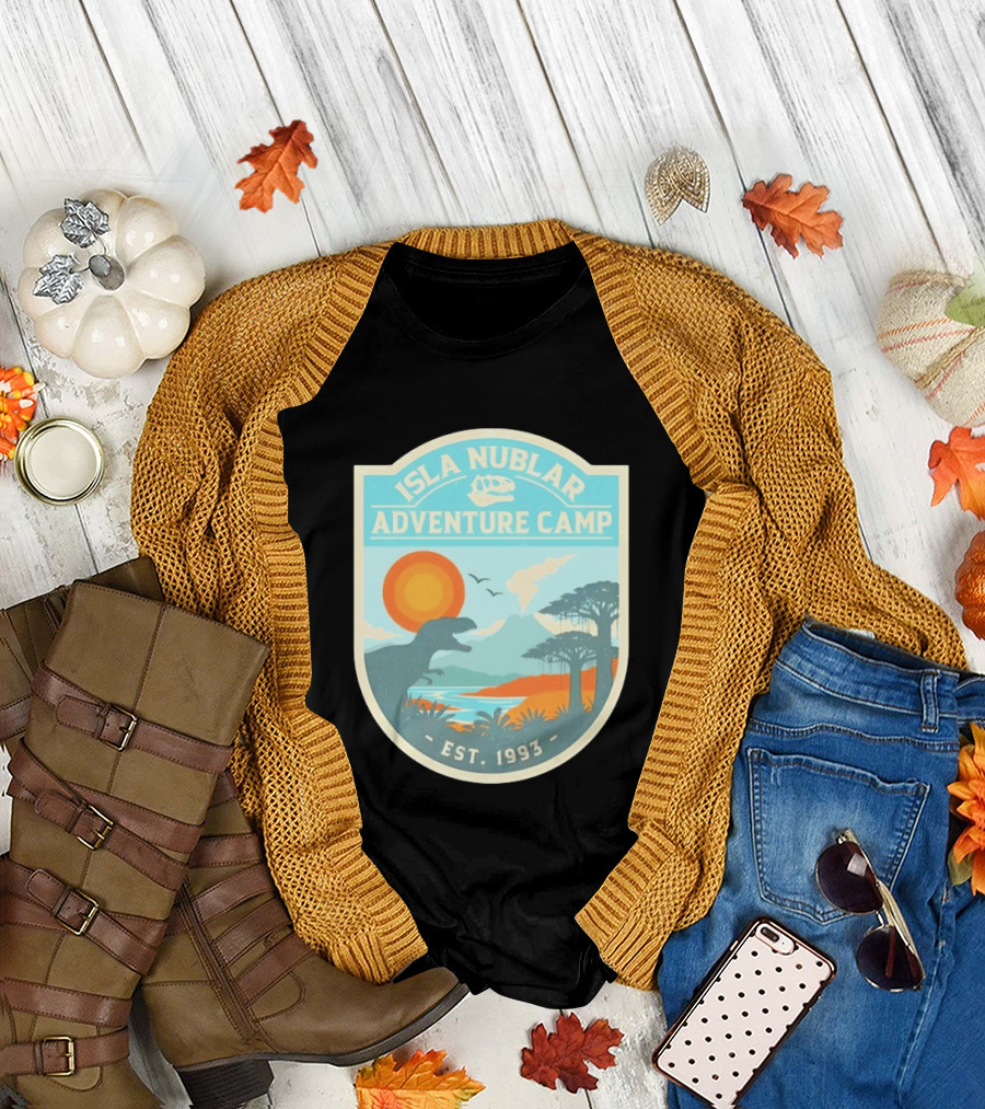 Isla Nublar Adventure Camp Dinosaur Island Est 1993 T-Shirt