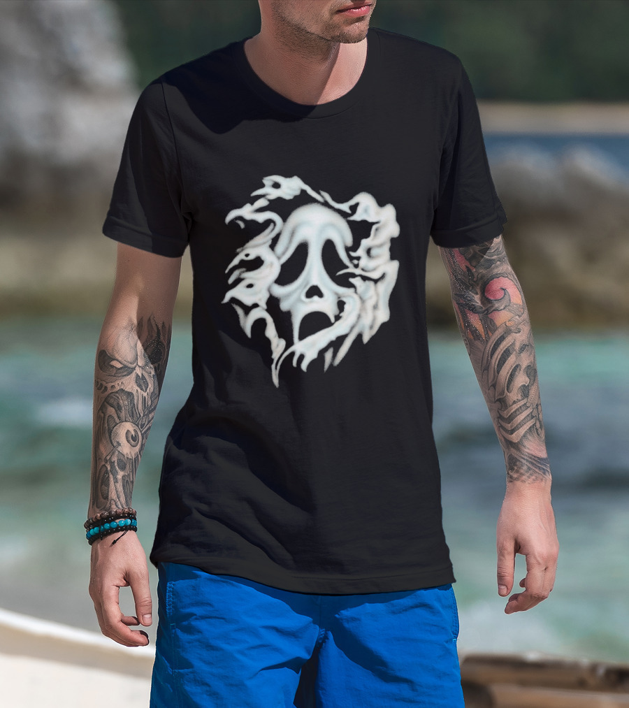 Don Toliver Scream Cactus Jack Airbrush Ghostface T-Shirt
